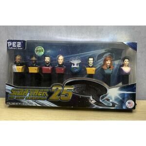 PEZ STAR TREK NEXT GENERATION 25 LIMITED EDITION 8 DISPENSER SET NEW IN BOX